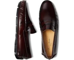 Massimo Matteo Box Leather Penny Loafer