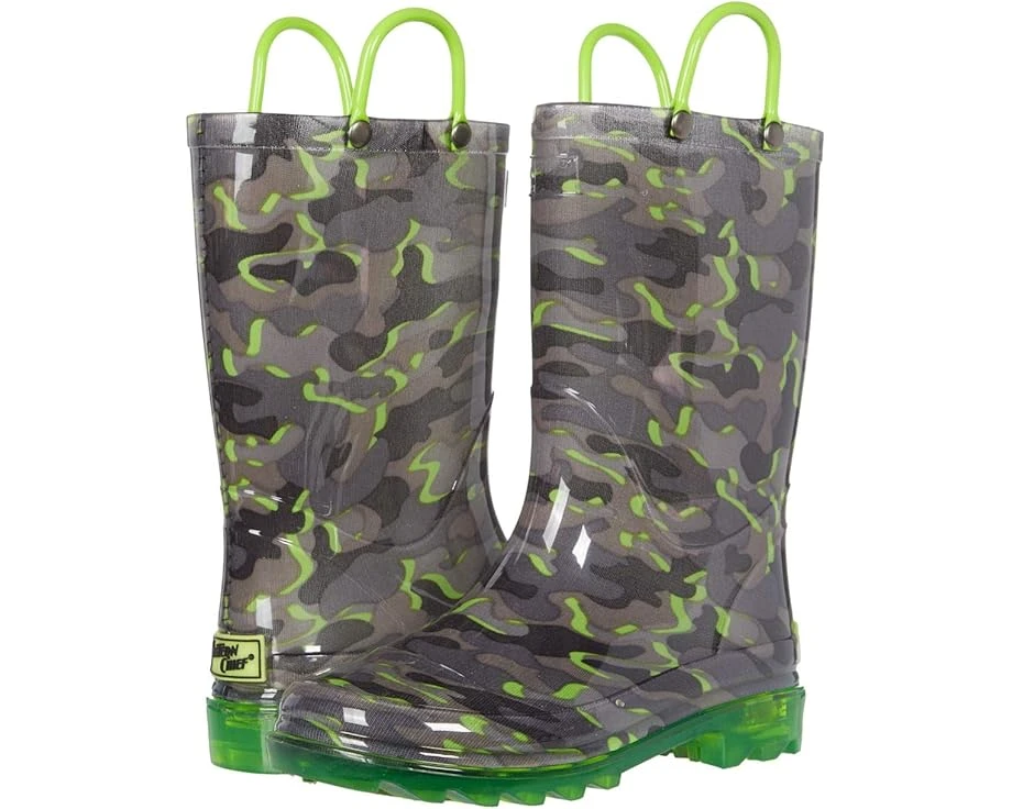 Western Chief Kids Surf Camo Lighted PVC Boot (Toddler/Little Kid) 3 Western Chief Kids Surf Camo Lighted PVC Boot (Toddler/Little Kid)