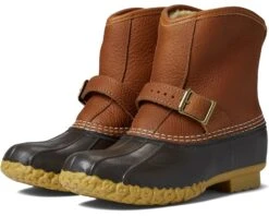 L.L.Bean Bean Boot 7" Lounger Limited Edition Tumbled Leather Shearling Lined Insulated